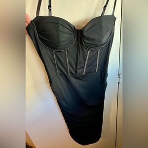 Elegant Black Corset Dress